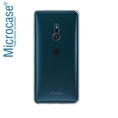 Microcase Sony Xperia XZ2 İnce Silikon Kılıf + 3D Curved Cam SYH