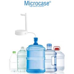Microcase Şarjlı Hızlı Ve Sessiz Masaüstü Akıllı Damacana Su Pompası,Başucu Otomatik Su Sebili AL4279