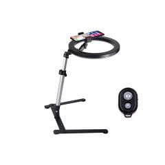 Microcase Işıklı Ürün Çekim Standı Tripod + Bluetooth Kumanda + Telefon Tutucu + Ring Halka Led Lamba- AL3056