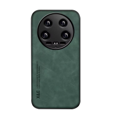 Microcase Xiaomi 14 Ultra için Luxury Leather Series Deri Desenli Plastik Koruma Kılıf - AL8125