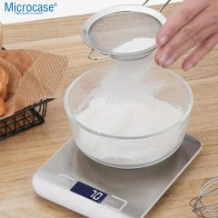 Microcase Hassas Ölçümlü Maksimum 5 Kg Kapasiteli Led Ekran Platin Dijital Mutfak Tartısı AL4281
