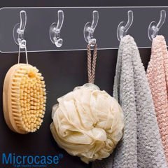 Microcase 5 başlı Yapışkanlı Duvar Askısı Banyo Mutfak Düzenleyici Askılık AL4304
