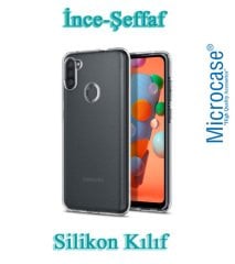 Microcase Samsung Galaxy M11 0.2 mm İnce Soft Silikon Kılıf - Şeffaf