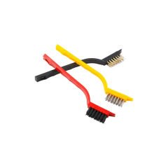 Microcase 3'Lü Tel Fırça Yağ Pas ve Kir Sökücü Çelik Temizleme Tel Fırça Seti AL4257