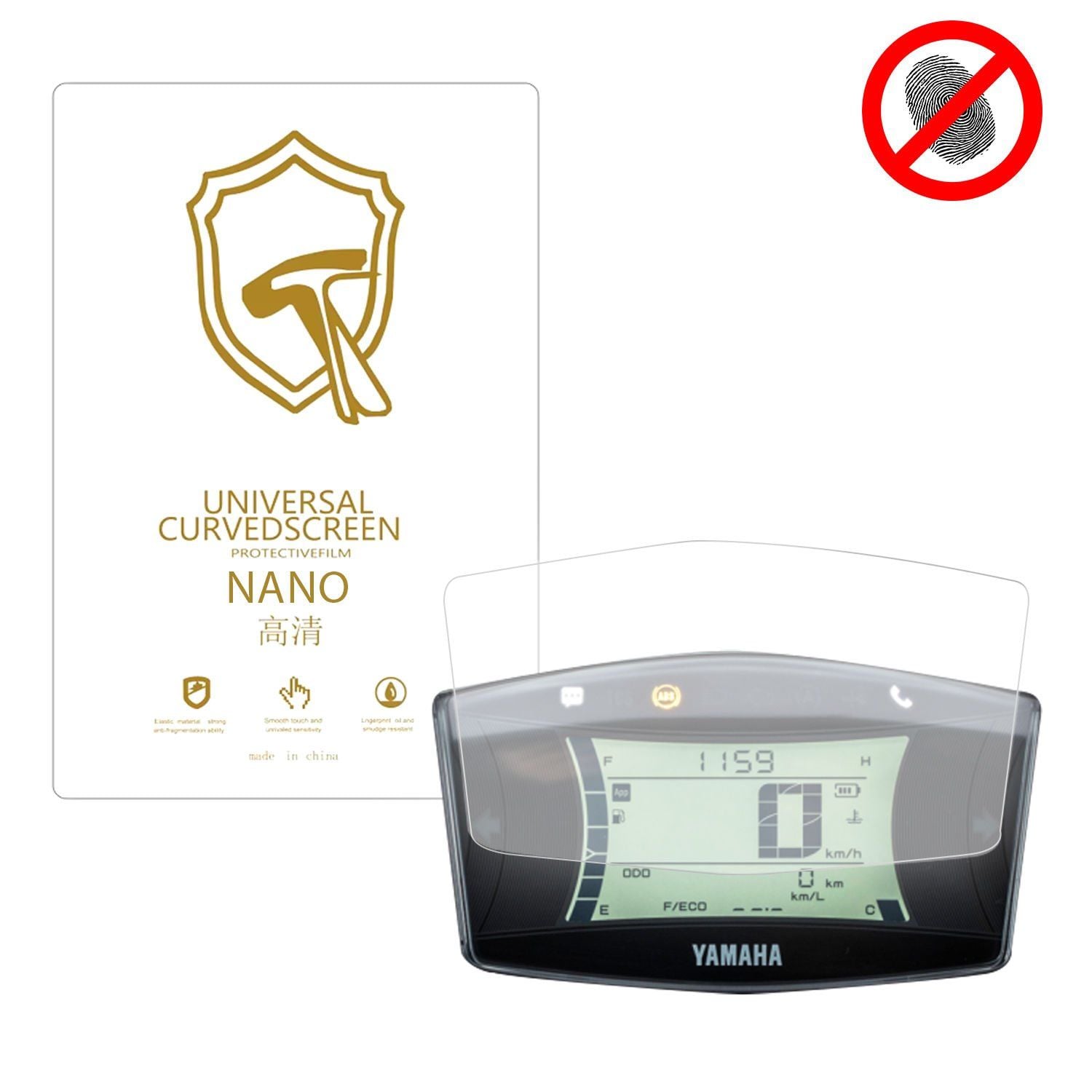 Microcase  Yamaha Nmax 155  ile Uyumlu  Full Tpu Nano Ön Ekran Koruma Filmi -EKM114