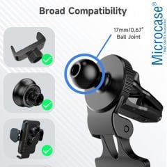 Microcase Araç içi Izgaralıktan Tutucu Parça 17mm - AL3430
