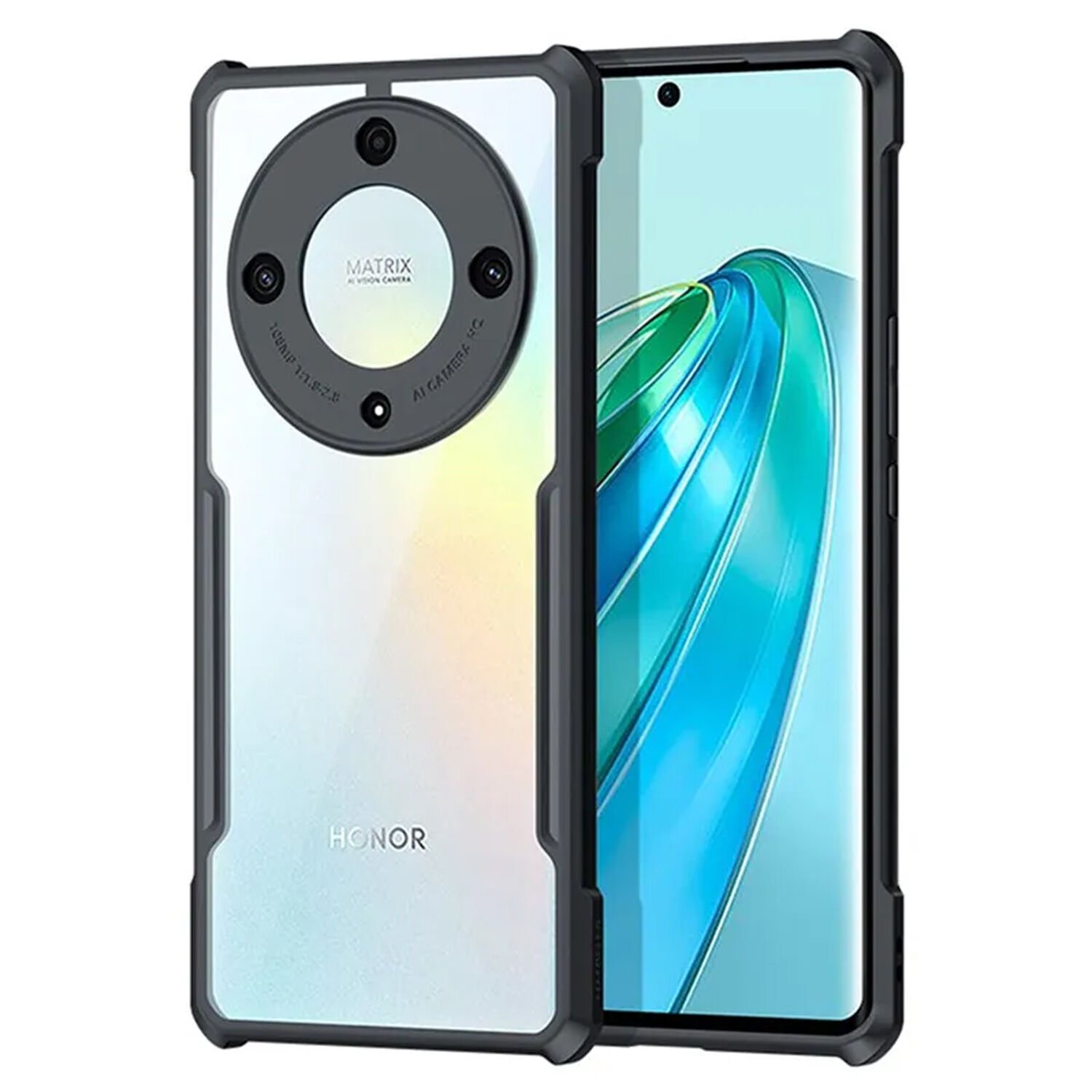 Microcase Honor X9A ile uyumlu Airbag Serisi Darbeye Dayanıklı Köşe Korumalı Tpu Kılıf - AL3370