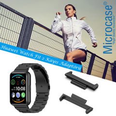 Microcase Samsung Galaxy Watch4 44mm Metal Kordon Kayış Adaptörü Seti - AL3144