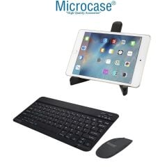 Microcase TCL TAB 10L Gen 4 Tablet için Tablet Çanta + Bluetooth Klavye + Mouse + Tablet Standı Siyah- AL4234