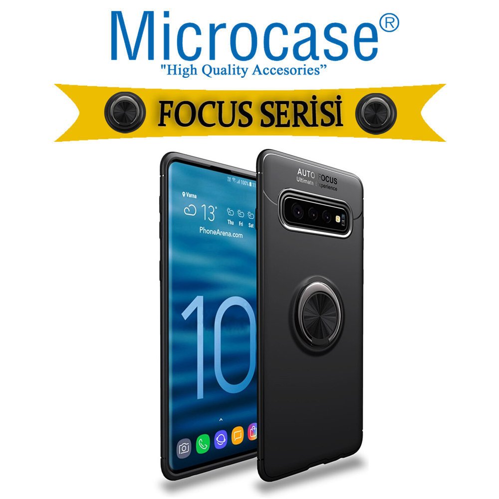 Samsung Galaxy S10 Focus Seri Yüzük Standlı Kılıf