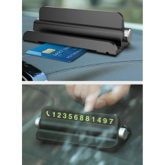 Microcase Gizlenebilir Araç Park Numaratörü - Torpido Üstü Yatay Telefon Sabitleyici ve Kart Yuvası-AL5826