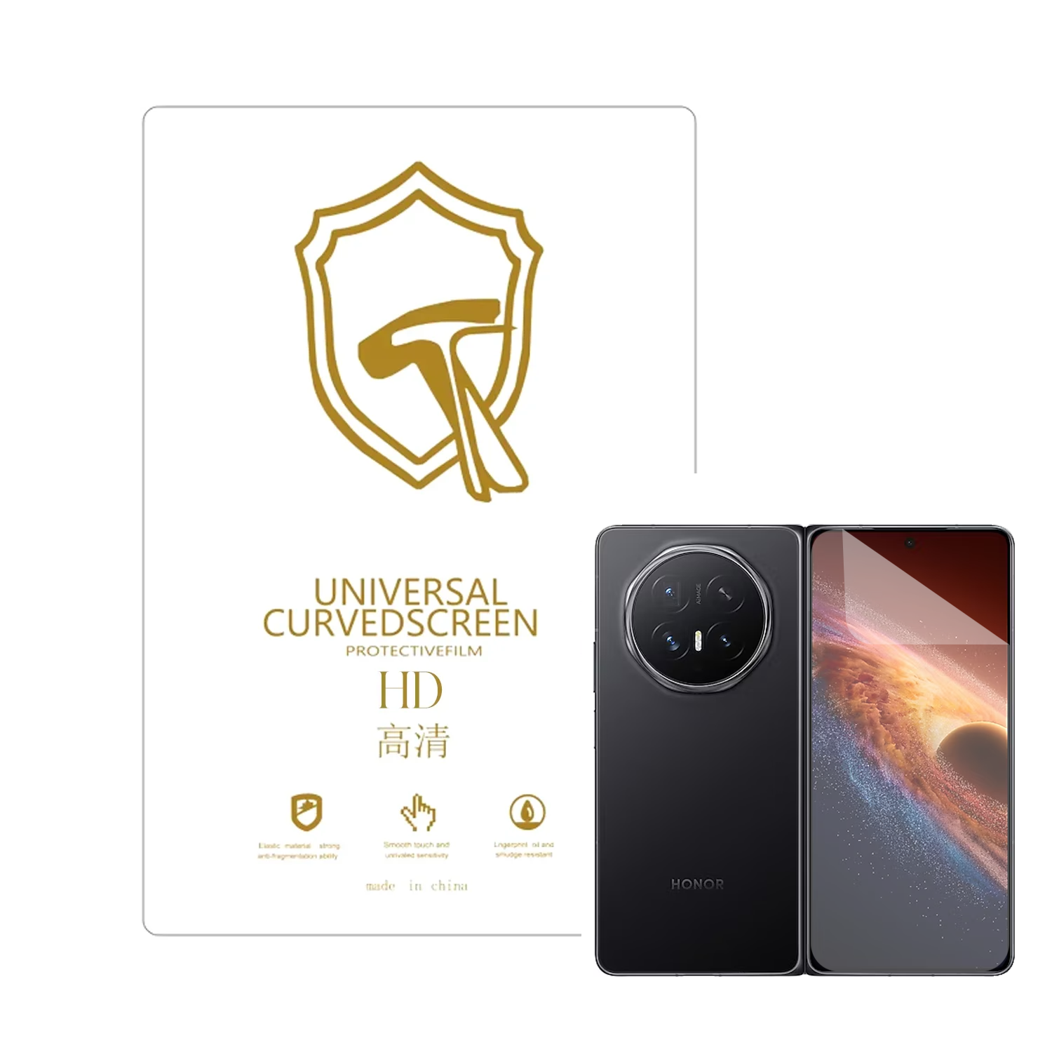 Microcase Honor Magic V6 ile Uyumlu Full Tpu Nano Ön Ekran Koruma Filmi - EKM101