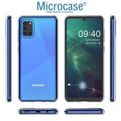 Microcase Samsung Galaxy A31 0.2 mm Ultra İnce Soft Silikon Kılıf - Şeffaf