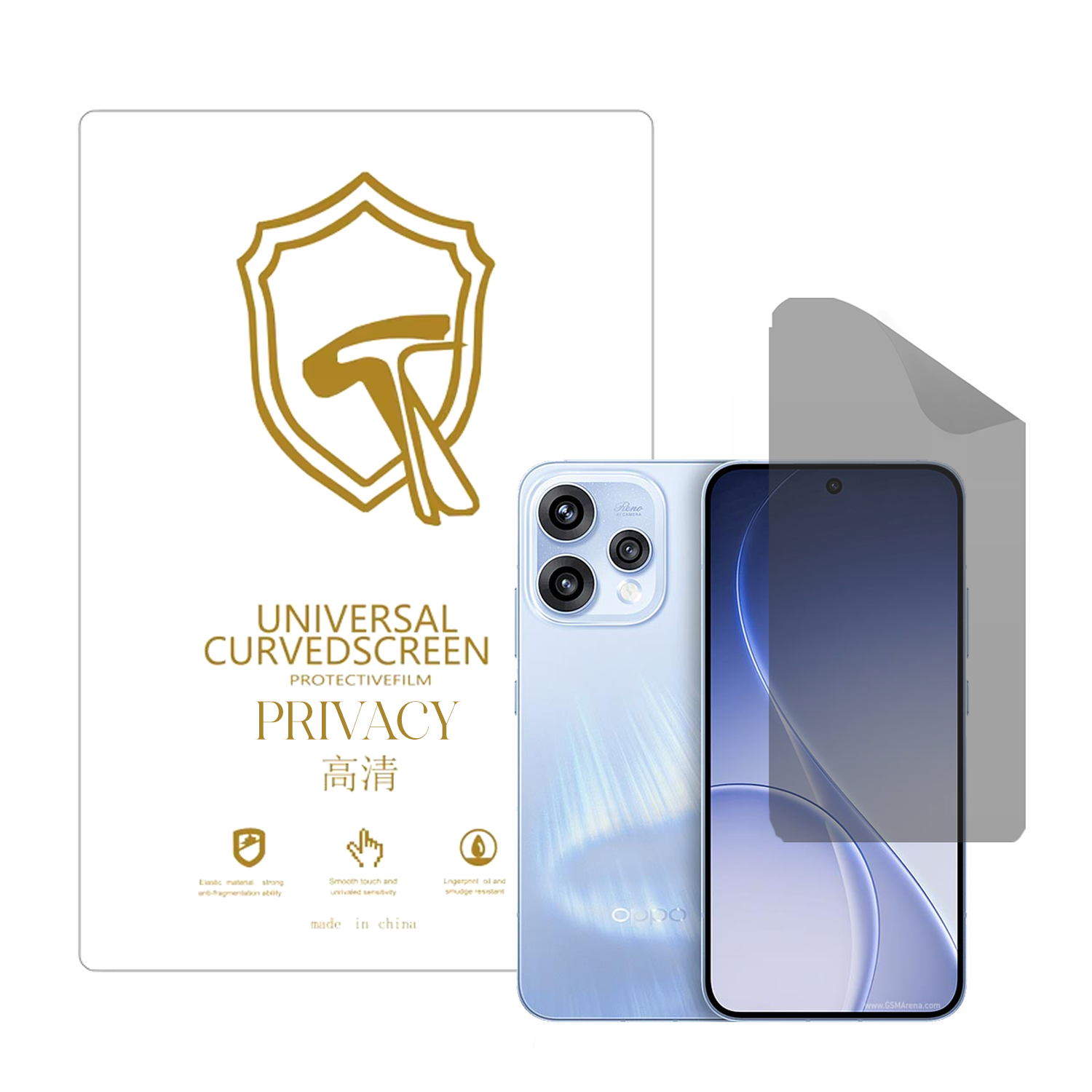 Microcase OPPO Reno 15 ile Uyumlu Privacy Gizlilik Filtreli Hayalet Nano Ekran Koruyucu-EKM110