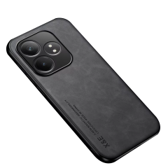 Microcase Realme GT6T/GT NEO 6 SE için Luxury Leather Series Deri Desenli Plastik Koruma Kılıf - AL8125