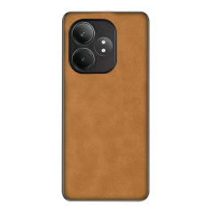 Microcase Realme GT6T/GT NEO 6 SE için Luxury Leather Series Deri Desenli Plastik Koruma Kılıf - AL8125