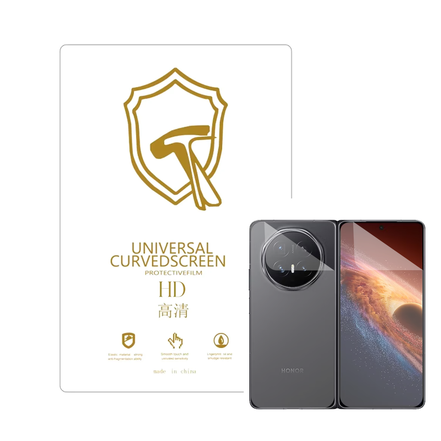 Microcase Honor Magic V6 ile Uyumlu Full Tpu Nano Ön Ekran Koruma Filmi - EKM103