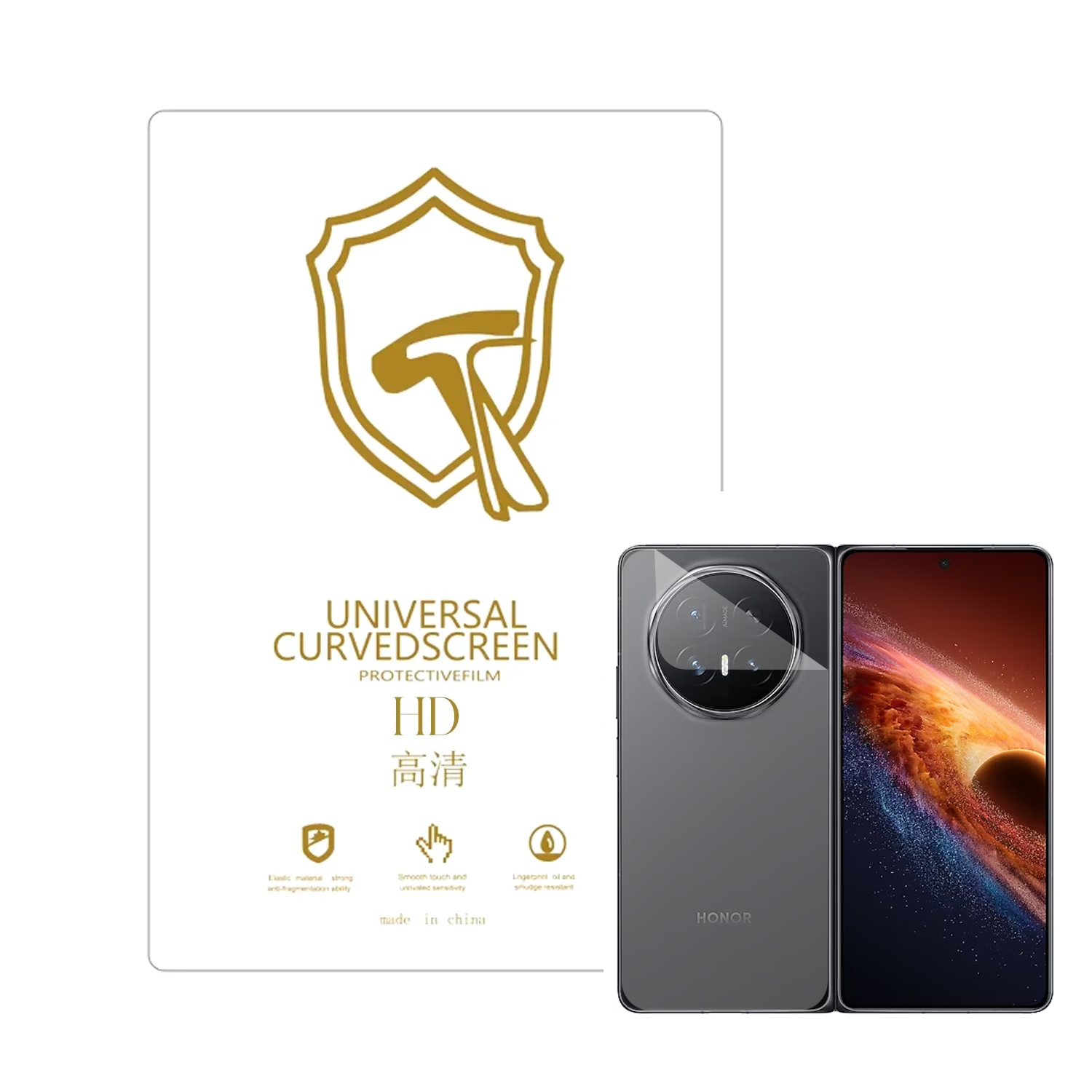 Microcase Honor Magic V6 ile Uyumlu Full Tpu Nano Ön Ekran Koruma Filmi - EKM102