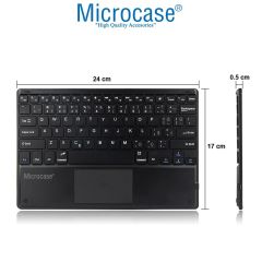 Microcase Samsung Tab A8 X207 X200 10.5 inch Bluetooth Touchpad Klavyeli Kılıf-BKK5
