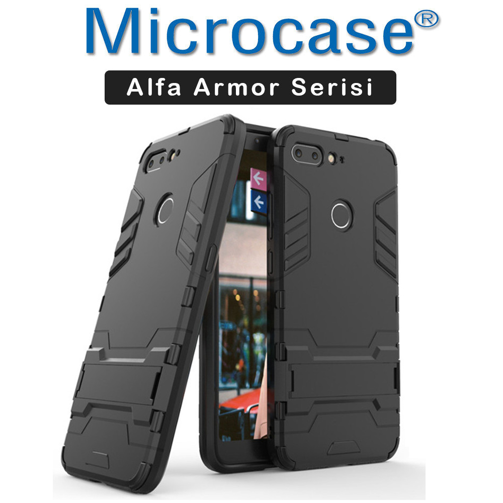 Microcase ZTE Nubia V18 Alfa Serisi Armor Standlı Kılıf+CAM