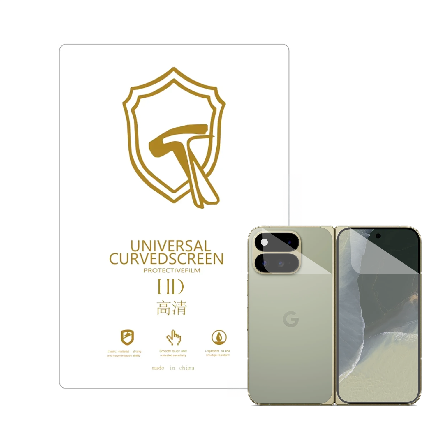 Microcase GOOGLE Pixel 11 Pro Fold ile Uyumlu Full Tpu Nano Ön Ekran Koruma Filmi - EKM103
