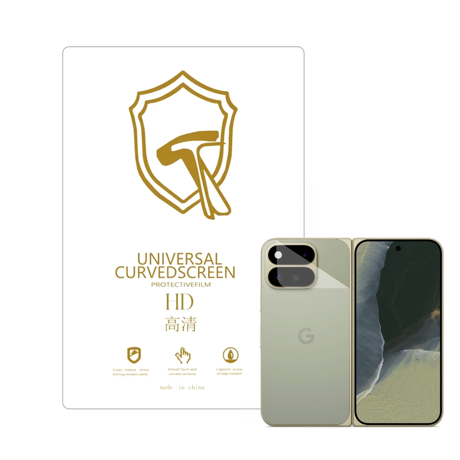 Microcase GOOGLE Pixel 11 Pro Fold ile Uyumlu Full Tpu Nano Ön Ekran Koruma Filmi - EKM102