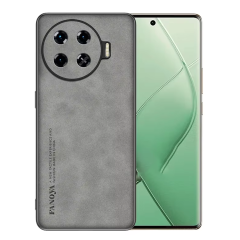 Microcase Tecno Spark 20 Pro Plus için Luxury Leather Series Deri Desenli Plastik Koruma Kılıf - AL8125