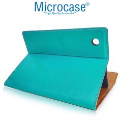 Microcase Samsung Galaxy Tab A8 SM-X200 10.5'' Sleeve Serisi Mıknatıs Kapaklı Standlı Kılıf - Turkuaz