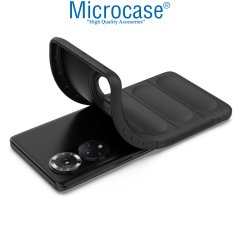 Microcase Huawei Nova 9 Miami Serisi Darbeye Dayanıklı Silikon Kılıf - Siyah