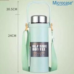 Microcase 800ML Omuz Askılı El Tutacaklı Süzgeçli Termos Mug - AL5025