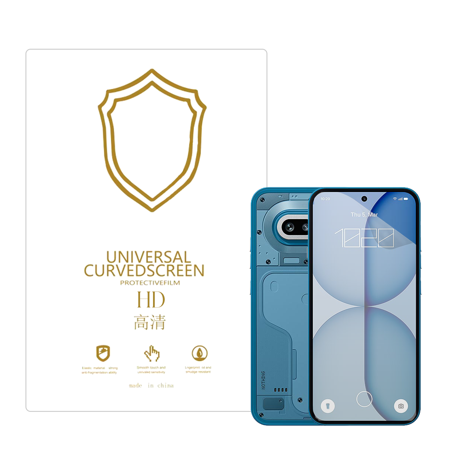 Microcase Nothing Phone 4A ile Uyumlu Full Tpu Nano Ön Ekran Koruma Filmi - EKM101