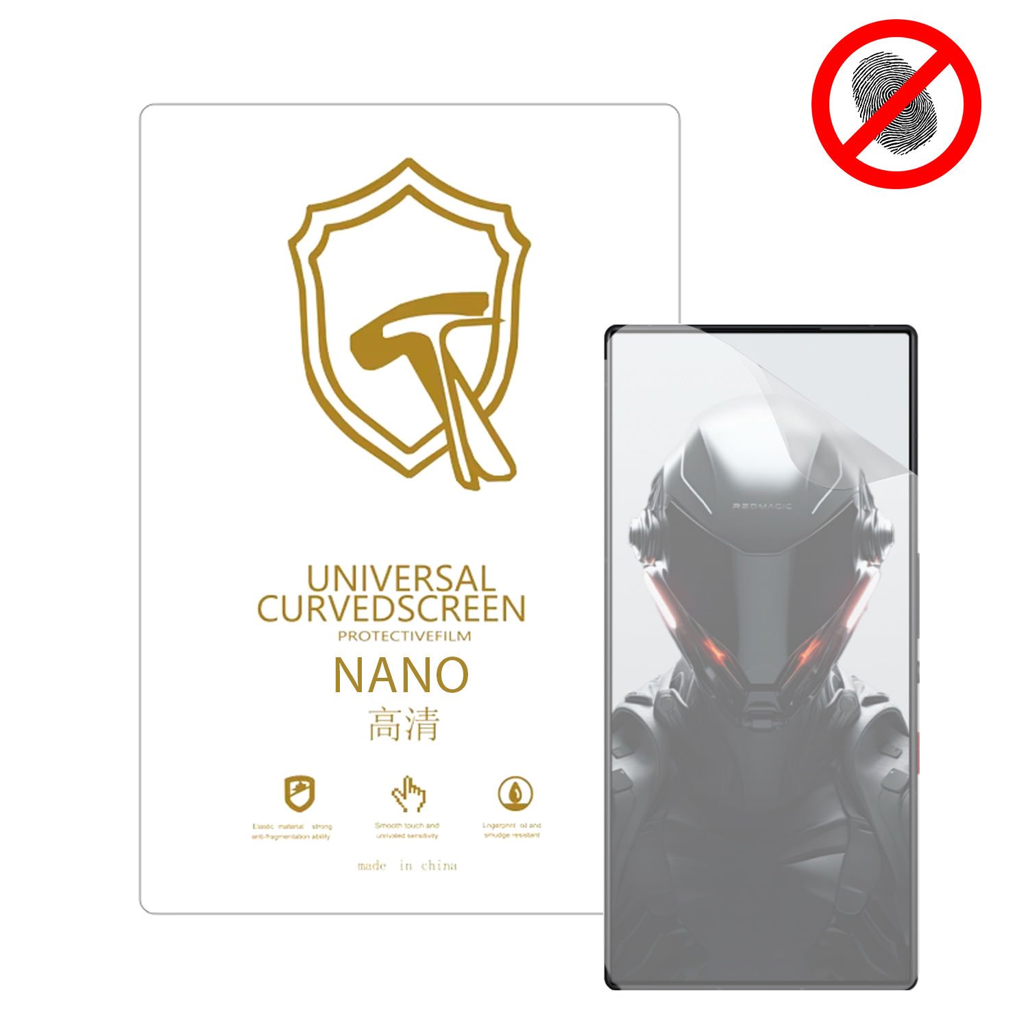 Microcase Red Magic 9 Pro Plus  ile Uyumlu Full Tpu Nano Ön Ekran Koruma Filmi - EKM101