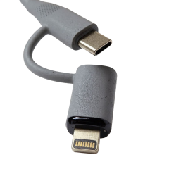 Microcase 2'si 1 Arada Type-C ve Lightning to 3.5mm Aux Ses Kablosu - IOS Android Uyumlu Oto Ses Aktarım Adaptörü-AL5815