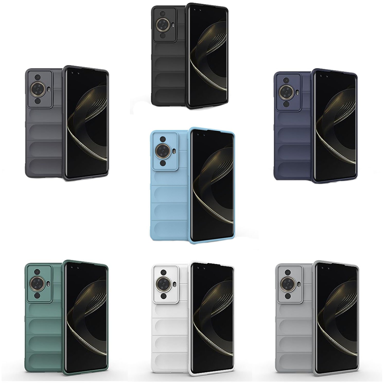 Microcase Huawei Nova 11 Pro Miami Serisi Darbeye Dayanıklı Silikon Kılıf - AL3420