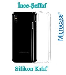Microcase iPhone X İnce Soft Silikon Kılıf + 3D Curved Cam Beyaz