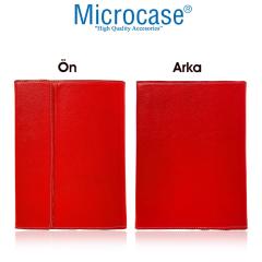 Microcase Lenovo Tab M10 HD 10.1 TB-X306F Sleeve Serisi Mıknatıs Kapaklı Standlı Kılıf - Kırmızı