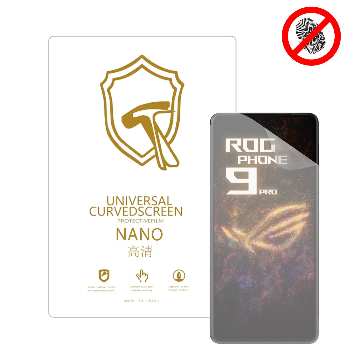 Microcase Asus Rog Phone 9 Pro  ile Uyumlu Full Tpu Nano Ön Ekran Koruma Filmi - EKM101