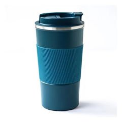 Microcase 304 Paslanmaz Çelik 500 Ml Kaydırmaz Lastikli Termos Bardak Mug - AL5027