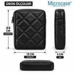 Microcase  Kapitone Kumaş Gidon Bağlantılı Scooter Bisiklet Motosiklet Çantası 23x19 CM AL5690