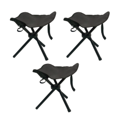 Microcase Çok Amaçlı Katlanabilir Seyahat Kamp Balıkçı Metro Metrobüs Tramvay için Tabure 26cm - AL5335 3 Adet