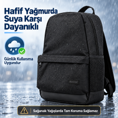 Microcase 3 Bölmeli Günlük Kullanım ve 15,6 inch Kadar Laptop Notebook Sırt Çantası AL5689