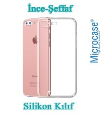 Microcase iPhone 8 Plus İnce Silikon Kılıf + 3D Curved Cam Siyah