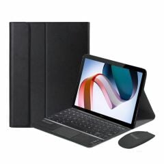 Microcase Samsung Tab A8 X207 X200 10.5 inch Tablet Bluetooth Touchpad Klavye + Bluetooth Mouse + Standlı Kılıf - BKK7