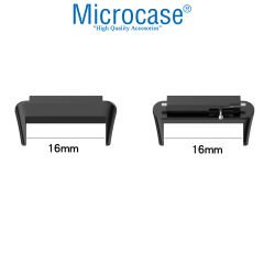 Microcase Oppo Watch Free 18 mm Çevirici Metal Kordon Kayış Adaptörü Set - AL3145 Gümüş
