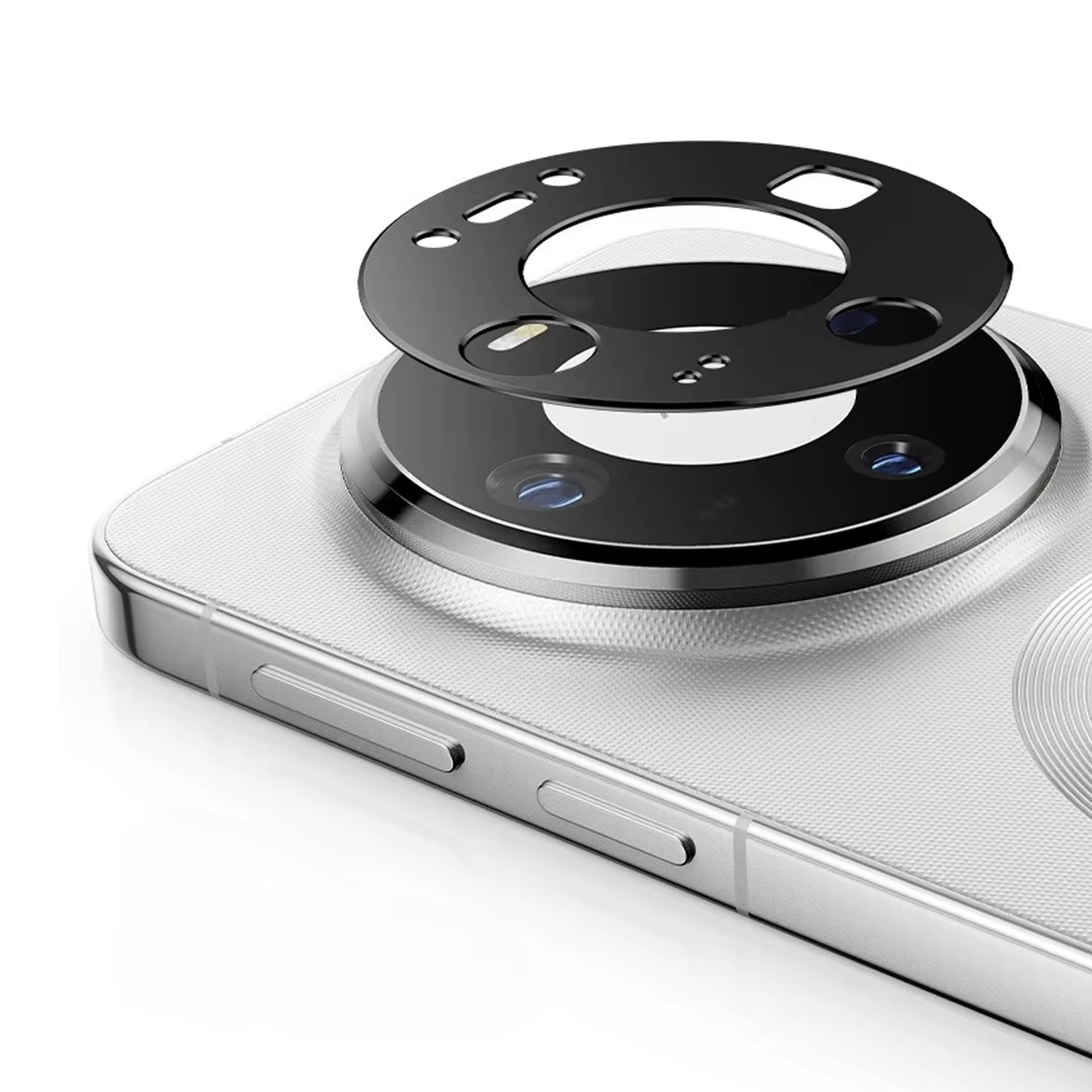 Microcase Huawei Mate 80 Pro Uyumlu Kamera Lens Koruma Halkası - Kapalı Tasarım -Siyah AL3401