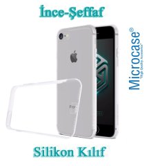 Microcase iPhone 8 İnce Soft Silikon Kılıf + 3D Curved Cam Siyah