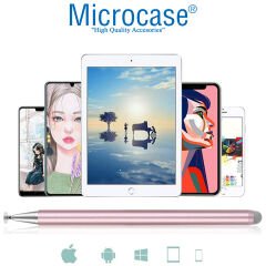 Microcase Universal Telefon Tablet iPad 2in1 Disk Uçlu Stylus Pen Dokunmatik Kalem - AL3466
