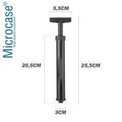 Microcase Çok Amaçlı Manuel 4 Başlıklı Top Tekerlek Şişme Yatak El Pompası AL4522