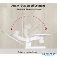 Microcase 3M Yapışkan veya Vida Monteli 1/4 Vida Girişli 180 Derece Döner Başlıklı Web kamera Bebek Kamerası Tutucu Stand - AL5014