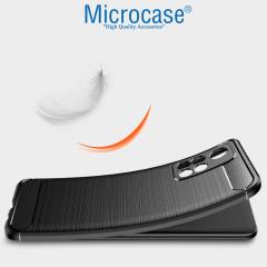 Microcase Xiaomi Redmi Note 11 Brushed Silikon Kılıf - Siyah